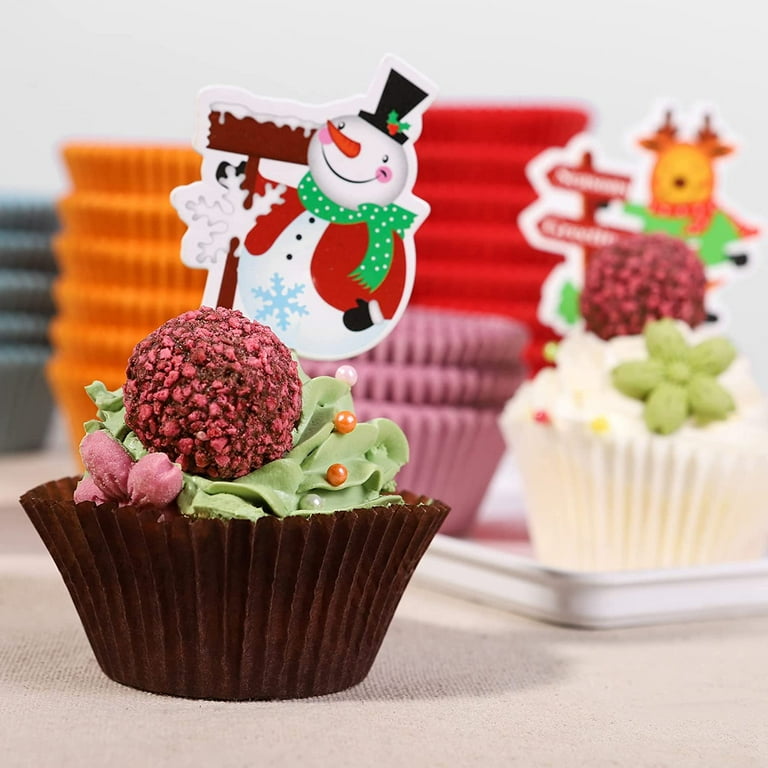 Bake Choice 200pc Cupcake Liners Standard Size Muffin Liners Natural Non Stick Parchment Paper