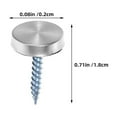 thumbnail image 2 of Raindrops 1 Set Mirror Screws Cap Fasteners Stainless Steel Cover Nails for Glasses Advertising, 2 of 8
