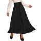 thumbnail image 1 of Falda gótica Allegra K Cintura alta con botones y dobladillo con volantes Maxi Negro M, 1 of 6