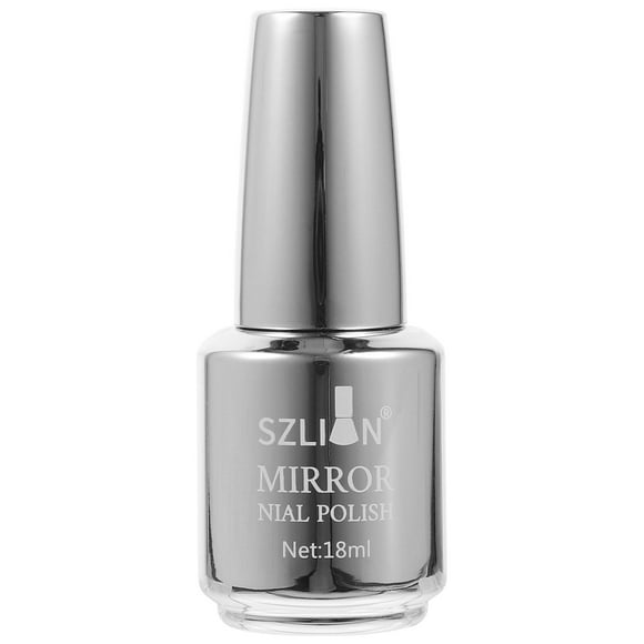 Esmalte de uñas de espejo de color metálico, accesorio de gel para decoración de uñas (plata, n.° 12)