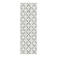 thumbnail image 2 of Unique Loom Outdoor Trellis Collection Area Rug - Parmaklik (2' x 6' Runner Ivory/Navy Blue), 2 of 6