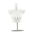 thumbnail image 4 of Maniquí Femenino Torso Para Mujer, Forma De Cuerpo Para Tienda, Venta Al Por Menor, Escaparate, Soporte Blanco Plateado, 4 of 8