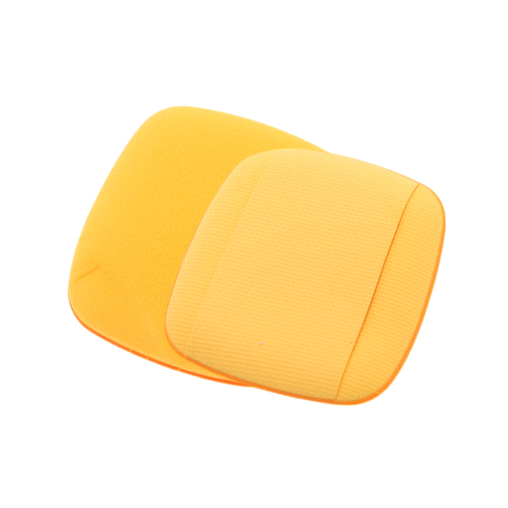 Unique Bargains 5 Pcs Square Face Makeup Sponge for Travel Yellow