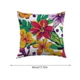 thumbnail image 3 of Tuvgenk Weather Resistant Outdoor Pillow Cover 18x18 for Lawn Chair, Summer Bright Flower Cushion Case for Porch, 3 of 6