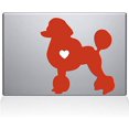 thumbnail image 1 of The Decal Guru Poodle Love Silhouette Decal Vinyl Sticker, 15" MacBook Pro (2016 & Newer Models), Orange, 1 of 1