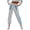 Clear, variant on Womens Pants Casual Patent Leather Trousers Loose Fit Daily Pants With Pockets Casual Solid Color Cuffed Sports Sweatpants