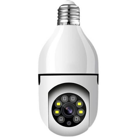 

1080P Security Camera Bulb PTZ WiFi 360 Degree E27 Panoramic IP WiFi Outdoor Indoor 360 PTZ Security Camera Bulb Night Vision Motion Detection App Access Remote Control