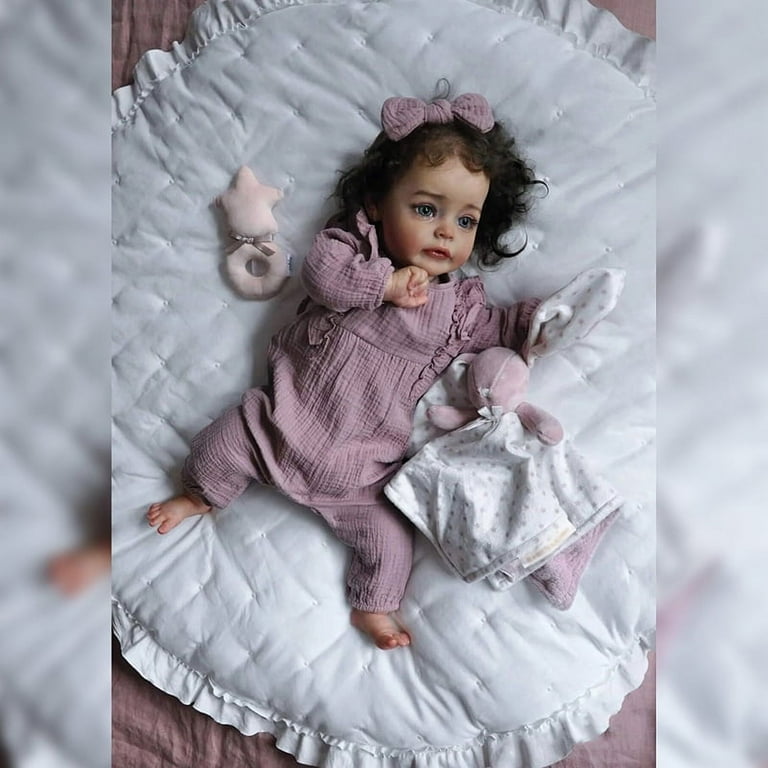 Lifelike Reborn Baby Doll - high quality Soft Silicone Body, Long Hair Princess