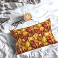 thumbnail image 3 of Salouo Autumn Mosaic Maple Leaves Pattern Pillow Cases,1PC Pillow Covers with Envelope Closure Decorative Pillow Case for Bed Couch,Pillows Not Included-20"x30", 3 of 6