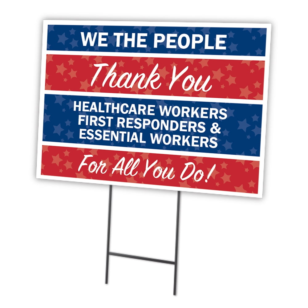 Thank You for Practicing Social Distancing 6 Feet 18x24-inch Yard Sign New 
