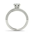thumbnail image 4 of 14k White Gold Round Diamond Bypass Engagement Ring 1 1/2 cttw Size 5, 4 of 4