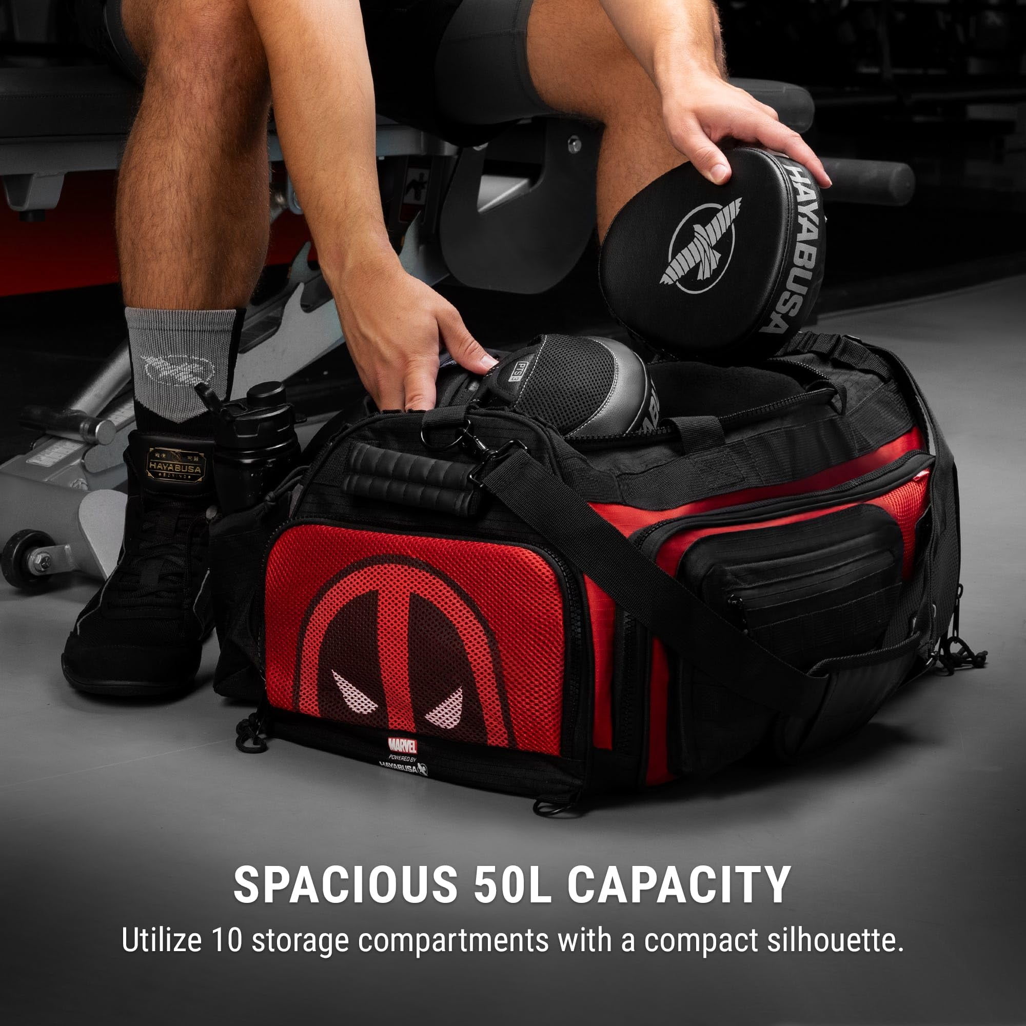 Hayabusa Marvel Hero Elite Deadpool Gym Bag Officially Licensed