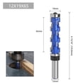 thumbnail image 2 of 12mm 1/2" Shank Double Bearing Spiral Flush Trim Router Bit Milling Cutter Engraving Machine Router Bit Set , High Precision, 2 of 4