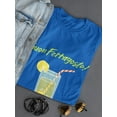 thumbnail image 3 of Buon Ferragosto Cool Drink T-Shirt Women -Image by Shutterstock, Female 5X-Large, 3 of 4
