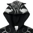 thumbnail image 4 of Marvel Avengers Black Panther Toddler Boys Fleece Zip Up Pullover Hoodie Toddler to Big Kid, 4 of 5