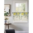 thumbnail image 3 of Summer Lemon Tier Curtains 36 Inch Length,Sheer Curtains for Bedroom Living Room Window Spring Eucalyptus Leaves Botanical Vintage Voile Drapes Kitchen Curtains Small Half Window 27.5"x36" 2 Panels, 3 of 7