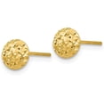 thumbnail image 2 of 14K Yellow Gold 6.2mm Puff Circle Post Earrings - 6mm, 2 of 6
