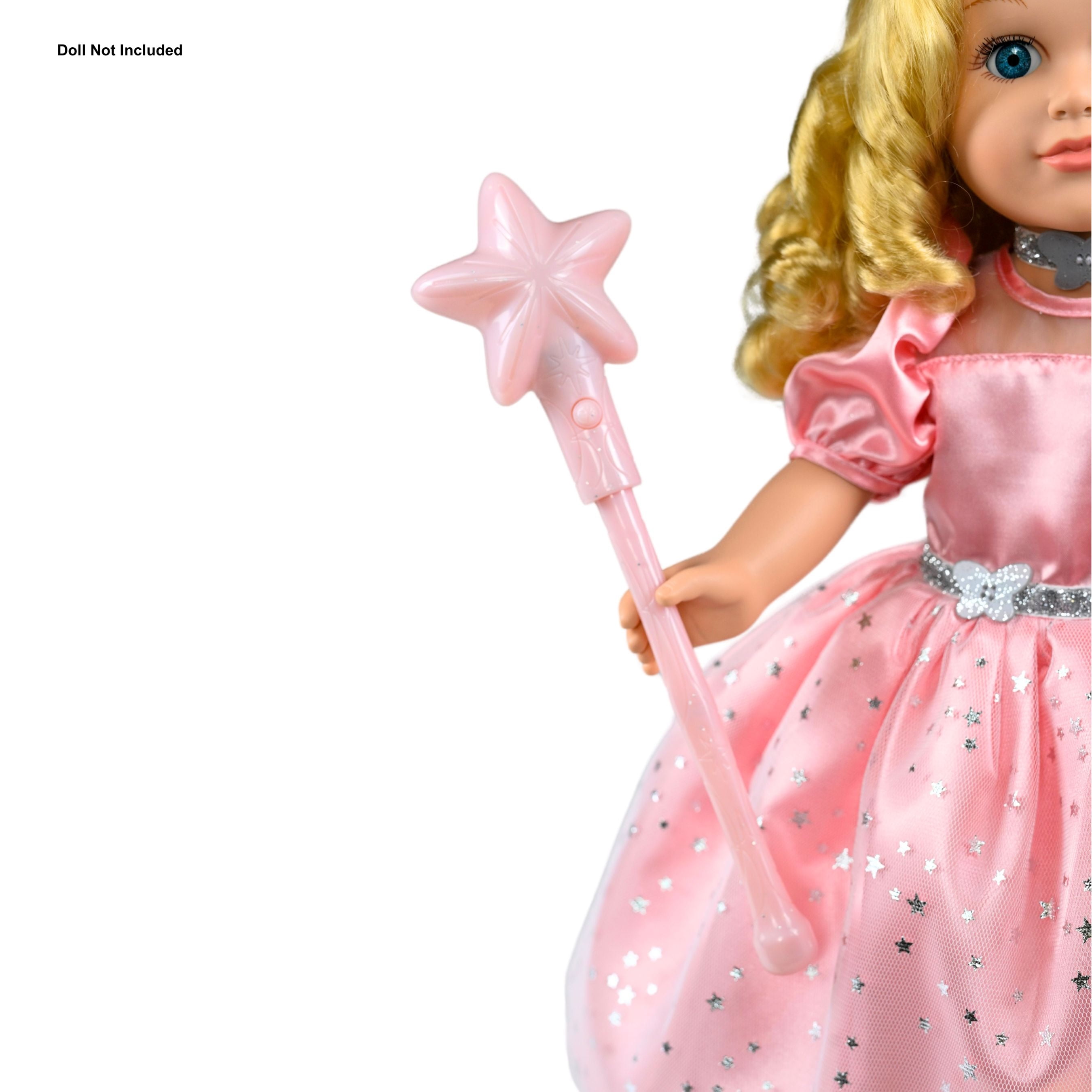 My Life As Wizard of Oz Glinda Good Witch Fashion Set for 18-inch Doll, 6 Pieces Included; Pink Color