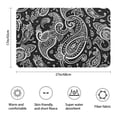 thumbnail image 3 of Black Paisley Pattern Bathroom Rugs Mat,Non Slip Microfiber Bathroom Rug,Rubber Backing,Soft Bathroom Mats for Bathroom Floor,Tub and Shower,17x27in(43x68cm), 3 of 5