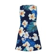 thumbnail image 6 of ZQUUVOU Women's Casual Dress Summer Beach Printed Sleeveless Sundress Pocket G-Navy,XL, 6 of 7