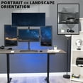 thumbnail image 5 of VIVO Quad Monitor Heavy Duty Desk Mount 3 + 1, Holds Computer Screens up to 24", 5 of 9