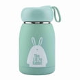 thumbnail image 1 of Termo de acero inoxidable con diseño de conejo, taza térmica, botella de agua (verde), 1 of 15