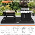 thumbnail image 3 of MetalM - 100x39 inches Extra-Large Under Grill Mats for Outdoor Grill, Double-Sided Fireproof Multi-Grill Protective Mat, Oilproof Waterproof BBQ Fire Pit Fireplace Mat, 3 of 12