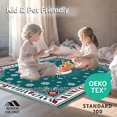 thumbnail image 4 of ODIKA 5'x7' Machine Washable Non-Slip Area Rug, Jolly Season Entryway Greeting Front Porch Doormat Celebration High Traffic Rug with Pad, Teal, 737637, 4 of 8