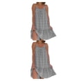thumbnail image 1 of Vestido bohemio elegante y cómodo Qarigey para mujer maxi vintage hombros descubiertos gris de moda M gris METRO 2Conjunto, 1 of 6