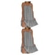 thumbnail image 3 of Qarigey Vestido bohemio elegante y cómodo para mujer Vestido maxi vintage Multifunción y elegante con hombros descubiertos Gris de moda S gris S 2Conjunto, 3 of 6