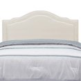 thumbnail image 4 of Edmond Cream Faux Leather Upholstered Queen Headboard, 4 of 10