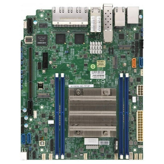 Supermicro X11SDW-14C-TP13F Motherboard, Intel® Xeon® Processor D-2173IT, Single Socket FCBGA-2518 supported, Single Socket FCBGA-2518 supported, DDR4, Proprietary WIO