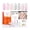 Jelly Pink, variant on modelones French Tip Gel Nail Polish Set, 4 Colors Jelly Nude Pink White French Manicure with Nail Stamper Tool, Silver Gold Stickers, Sheer Finish, Gift for Girl, LED DIY Nail Art at Home Salon