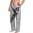 thumbnail image 6 of Naloa Abstract Geometric Hummingbird Pajama Pants Men, PJ Bottoms, Sleep & Lounge Pants-X-Large, 6 of 6