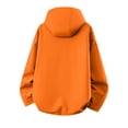 thumbnail image 4 of Women's Zipper Hoodie with Pockets Adjustable Drawstring Long Sleeves Camping Athletic Jacket S, 4 of 9
