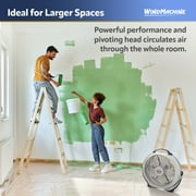 Lasko Wind Machine 20 Pivoting Floor Fan with 3 Speeds, Gray, A20301