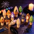 thumbnail image 3 of SLYNSHome 10 Pack Unfinished Wooden Light Bulb Figurines, Wood Bulb Ornaments For DIY Painting Crafts For Christmas Seasonal Tabletop Home Decoration, 3 of 5