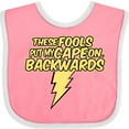 thumbnail image 3 of Inktastic These Fools Put My Cape on Backwards&reg; Bolt Yellow Boys or Girls Baby Bib, 3 of 4