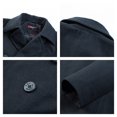 thumbnail image 4 of Alpine Swiss Mason Mens Wool Blend Pea Coat Jacket Double Breasted Dress Coat, 4 of 7