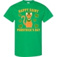 thumbnail image 3 of Inktastic St. Patrick's Day Happy Saint Purrtrick's Day T-Shirt, 3 of 5