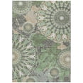 thumbnail image 2 of Addison Rugs Chantille Indoor/Outdoor Transitional Paisley Green Machine Washable Rectangle Rug, 5' x 7'6", 2 of 8