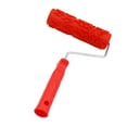 thumbnail image 2 of letairis 1/2/3/5 7 Assorted Embossed Pattern Painting Roller with Plastic Handle Red Type A 1 Pc, 2 of 6
