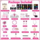 thumbnail image 2 of Kit de maquillaje Hollyhi para niños de 3 a 12 años, 65 unidades, con funda, 2 of 8