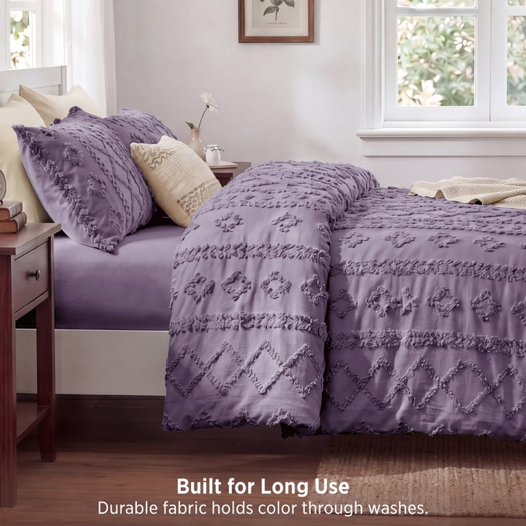 U by Bedsure Queen Tufted Boho Comforter Set, 3-Piece photo 4
