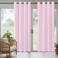 thumbnail image 4 of Pure Pink Outdoor Curtains for Patio Waterproof, Windproof Privacy Curtains with Weighted Bottom, Simple Solid Color Outside Drapes for Picnic Garage Backyard Cabana 54"x108" 2 Panel, 4 of 8