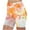Orange Shorts, variant on Htigea Women's Summer Safety Shorts Tie Dye Print Slip Leggings Soft Cozy Summer Undershorts Anti-Exposure Shorts Yellow M