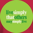 thumbnail image 3 of CafePress - Live Simply That Others May S Dark T Shirt - Men's Classic Graphic Cotton T-Shirt, 3 of 4