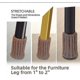 thumbnail image 3 of Paquete de 16 protectores de patas de silla calcetines tejidos para muebles, 3 of 5