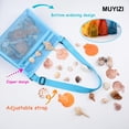 thumbnail image 2 of Bolsa de malla de playa MUYIZI para guardar conchas de playa, paquete de 3 juguetes, 2 of 6