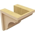 thumbnail image 5 of 6"W x 6"D x 6"H Wide Bryant Rough Cedar Woodgrain TimberThane Corbel, Primed Tan, 5 of 6